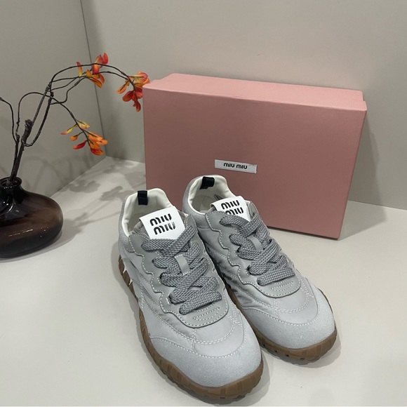 Miu Miu Shoes - Miu Miu Women’s Gray Sneakers